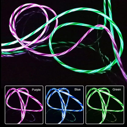 Glowing LED Type C Cable