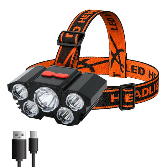 5 LED Rechargeable Headlamp