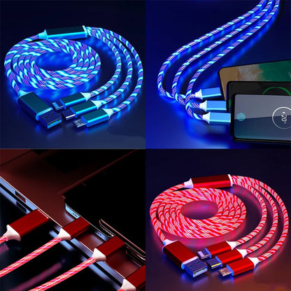 Glowing LED Type C Cable